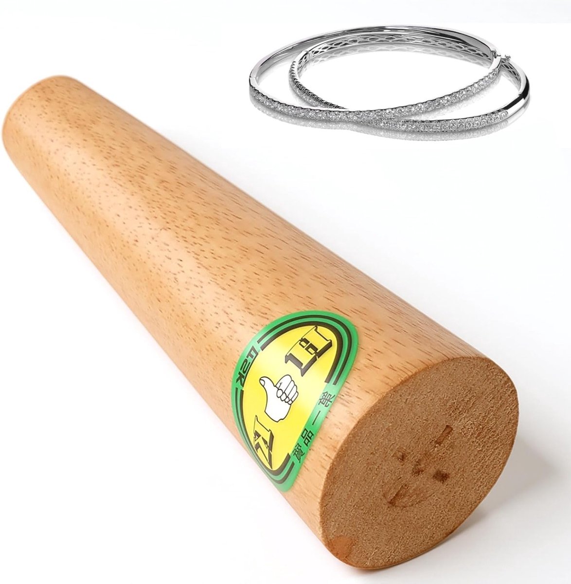 Ronde Houten Bangle Mandrel voor Armband Aanpassing en Herstel - Handig Gereedschap voor Sieradenbewerking