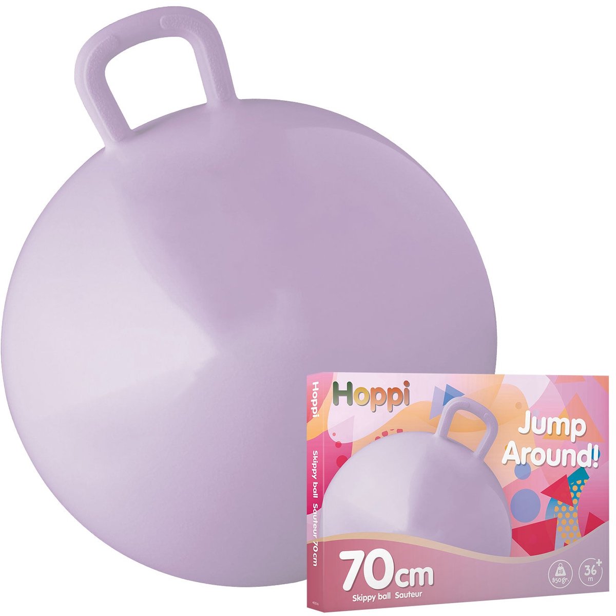 Skippybal paars 70 cm