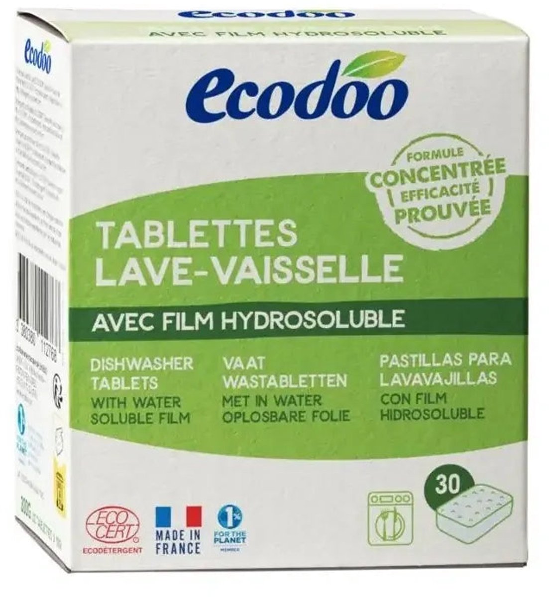Ecodoo Vaatwasmachine tabletten 30 Stuks