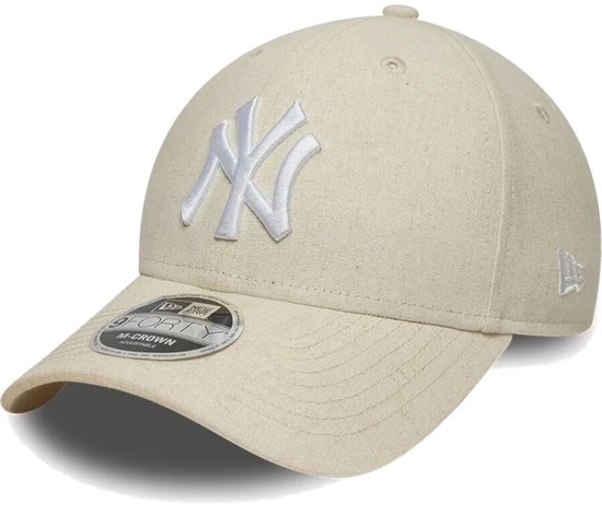 New Era 9fortyâ® New York Yankees Linen Cap 60856285 - Kleur Grijs - Maat 1SIZE