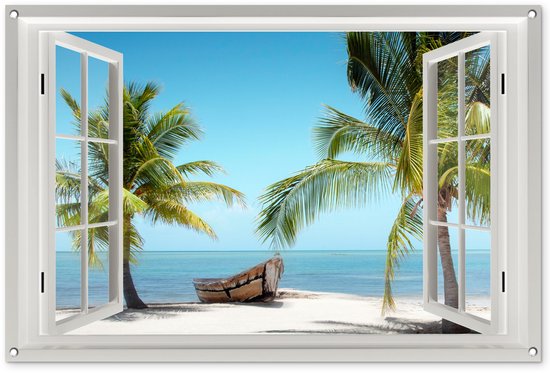 Tuinposter Boeket Met Wilde Bloemen - 80x120 cm - Wanddecoratie buiten