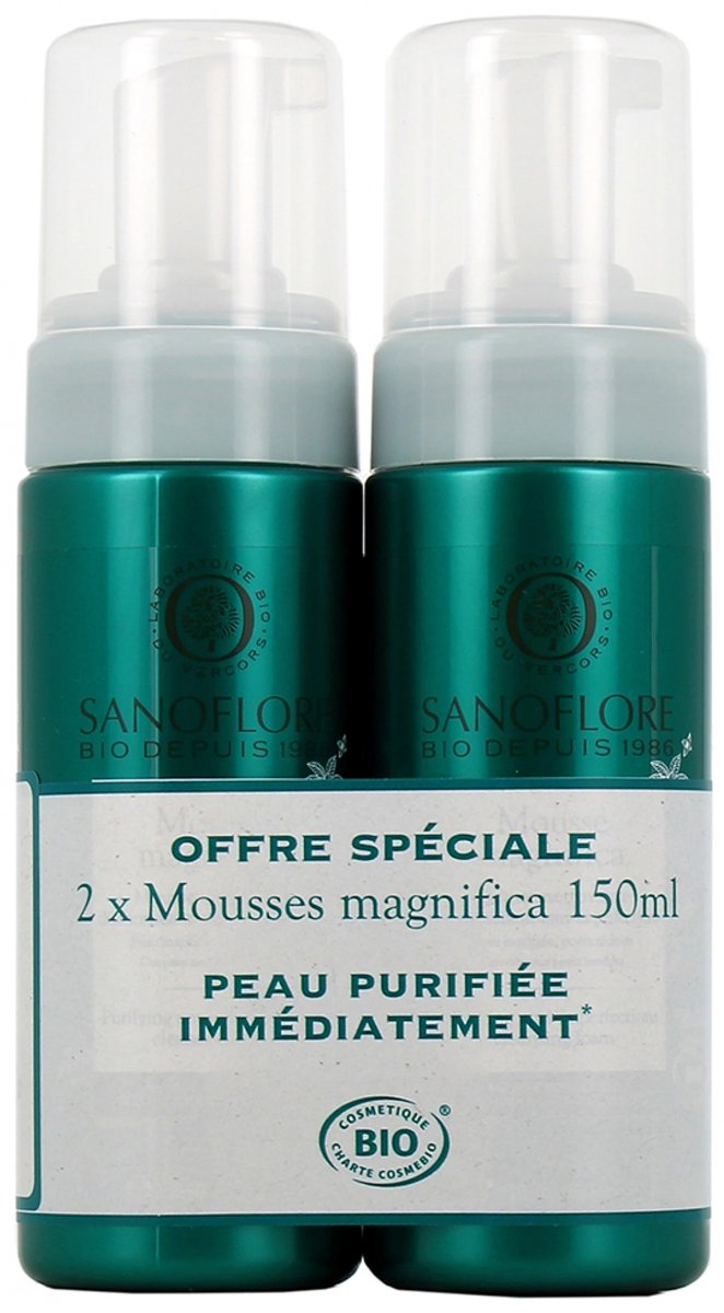 Sanoflore Magnifica Reinigingsschuim Anti-Imperfections Organic Set van 2 x 150 ml