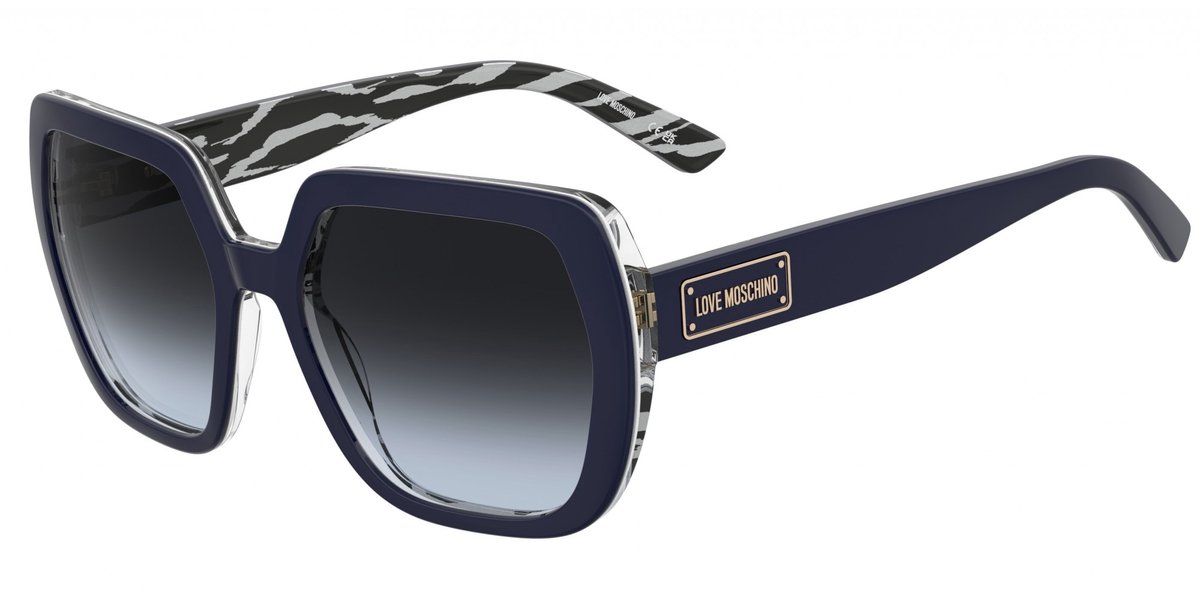 Moschino Love MOL082/S Blue pattern grey 56/19/140 WOMAN Zonnebrillen