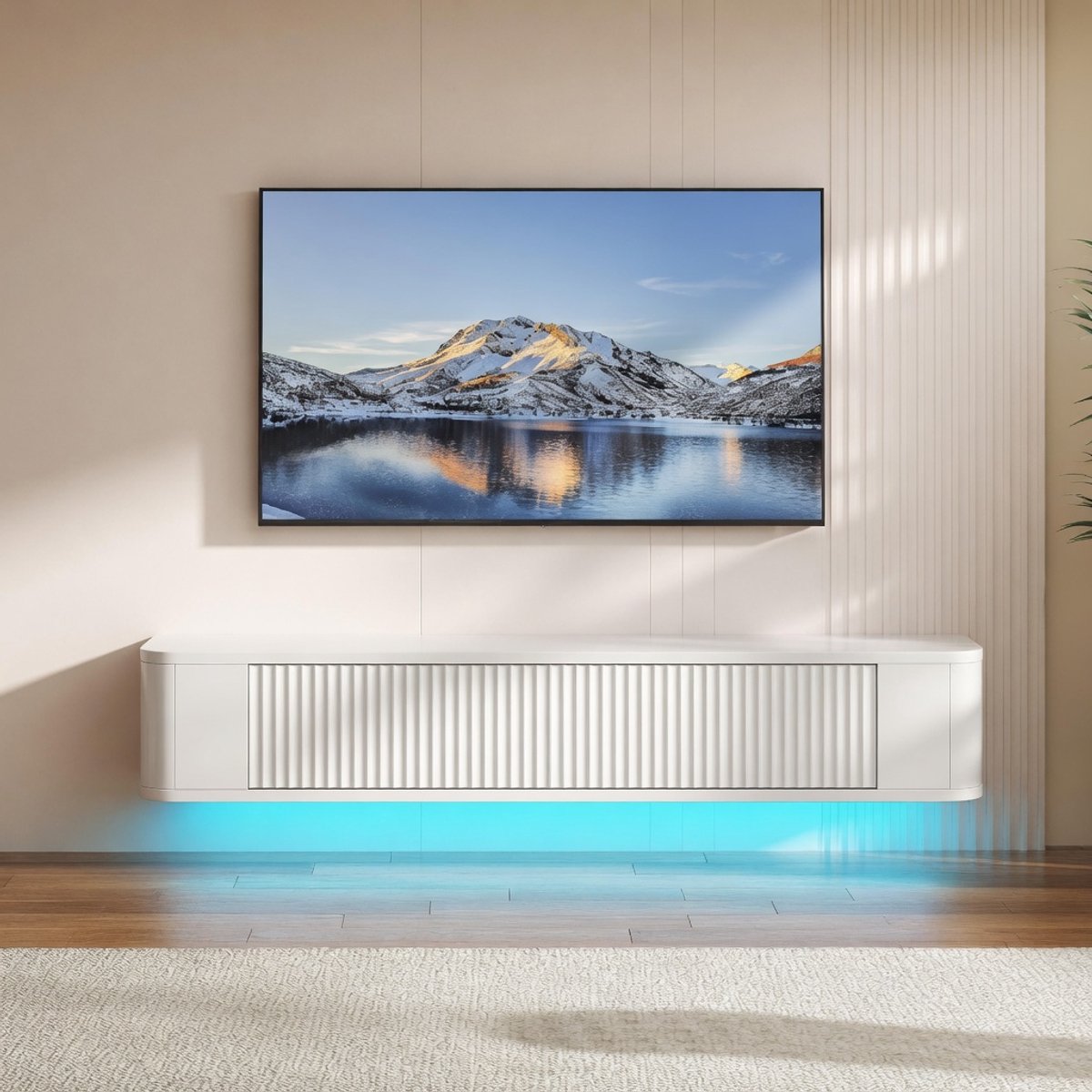 Kast - Wit - 140x25x20 cm - Arqam