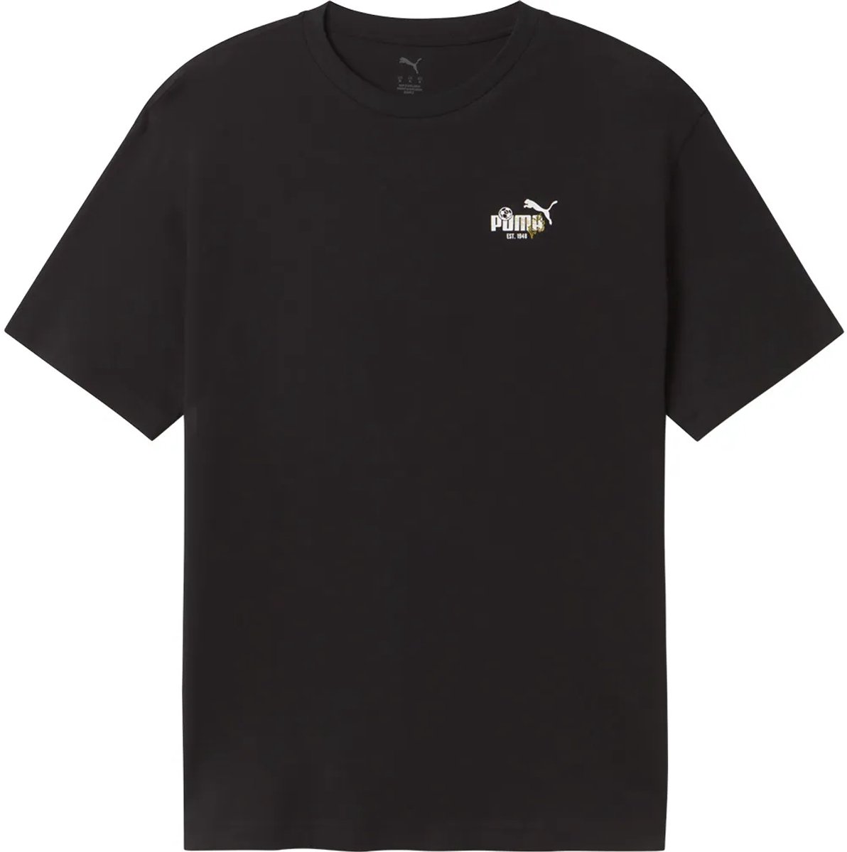 Puma Football Relaxed Fit T-shirt Met Korte Mouwen L Man Zwart