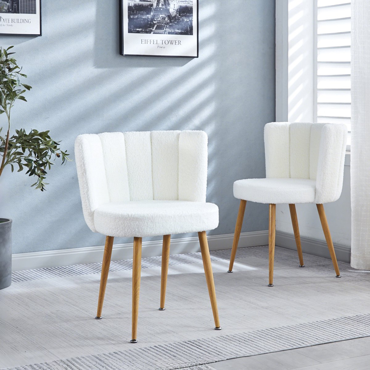 MIVRAY Eetkamerstoel Set Van 2 - Ergonomisch Met Comfortabele Rugleuning - Voor Eetkamer E