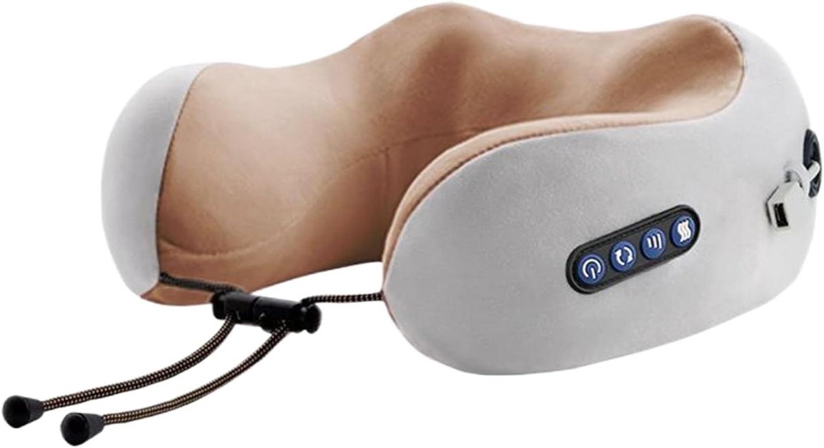 Schouder Massageapparaat - Nek Massager - Spierontspanning Bevorderen - 3 Intensiteitsniveaus - 23.6 x 23.6 x 12 cm - Grijs