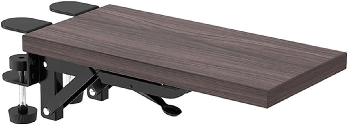 Bureau Extender - Armsteun Lade - Ergonomisch Werken - Opvouwbaar Ontwerp - 1-7.5cm Dikte - Walnoot