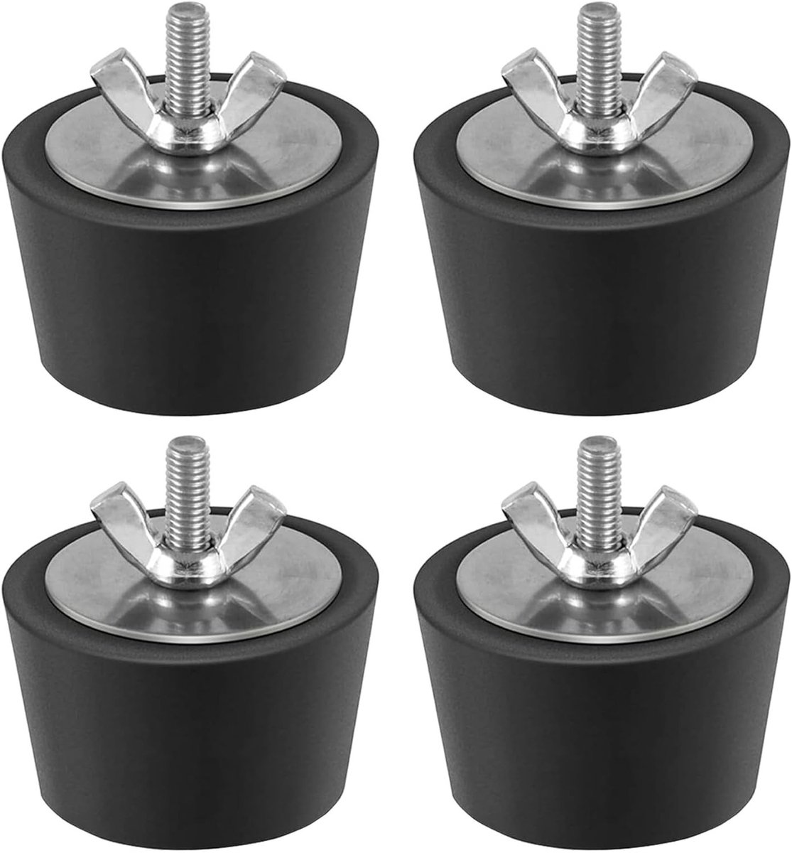Winterstop voor zwembad met 32-38mm inlaatnozzle, rubberen stop en roestvrijstalen vleugelmoer, ideaal voor afvoerleidingen en winteraccessoires