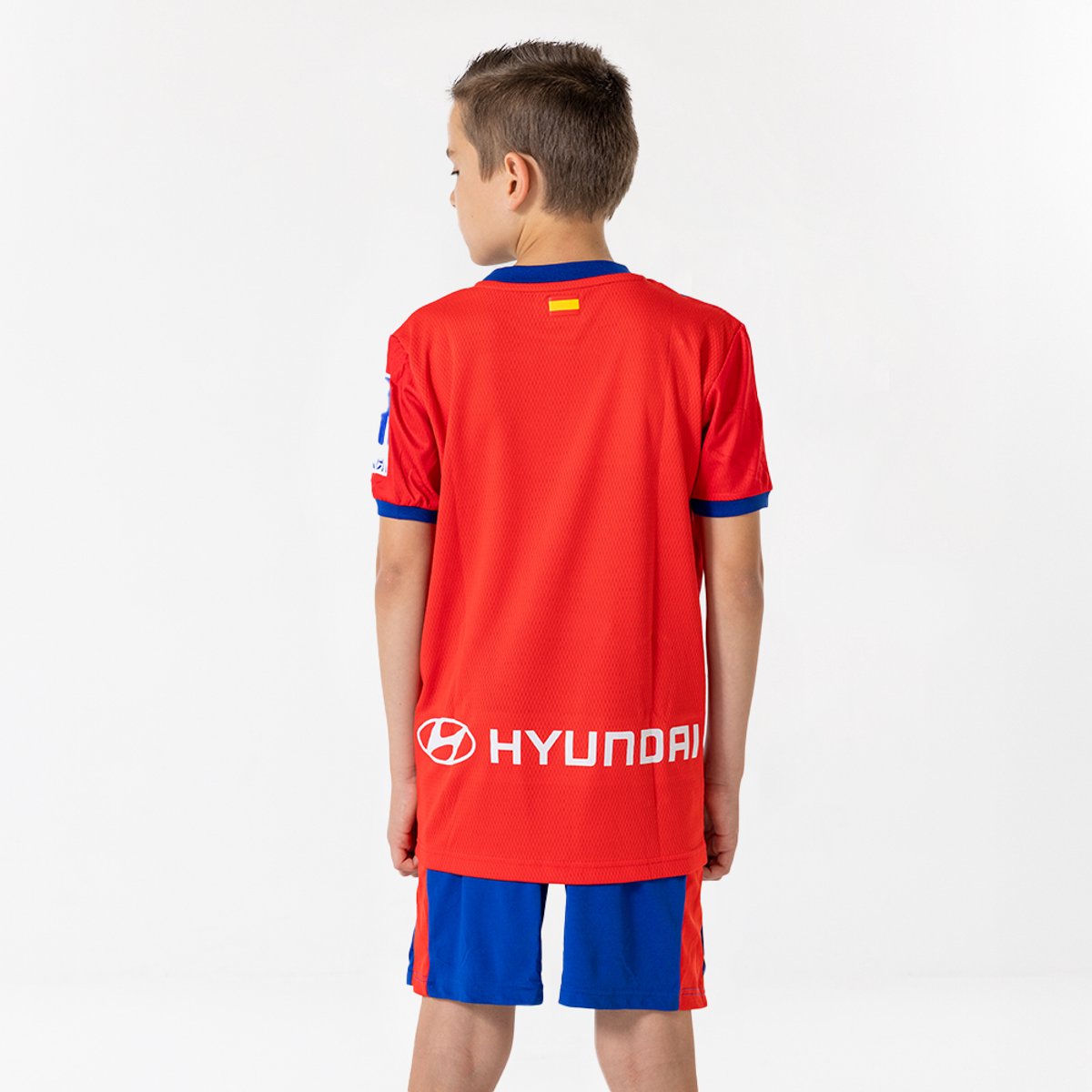 Atlético Madrid Thuis Tenue Kinderen - Maat 128 - La Liga - Tenues & Broekjes - Voetbalkleding Kinderen - Sportkleding - Jongens en Meisjes