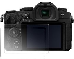 2 stuks kristalheldere 9H hardheid schermbeschermer voor digitale camera's, anti-kras en vingerafdrukbestendig glas, accessoires voor Panasonic Lumix G95