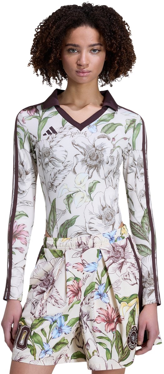 Adidas Sportswear Adidas X Farm Rio Bodysuit Dames Beige