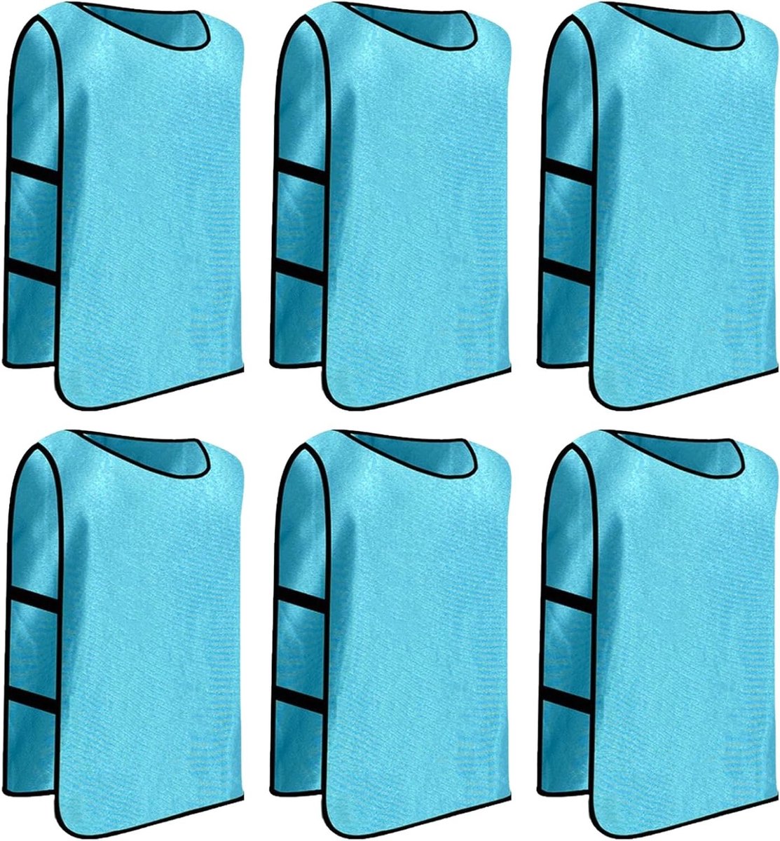 6-delige Sportset voor Voetbal en Basketbal, Mesh Bibs en Trainingsshirts voor Volwassenen, Ideaal voor Mannen en Vrouwen