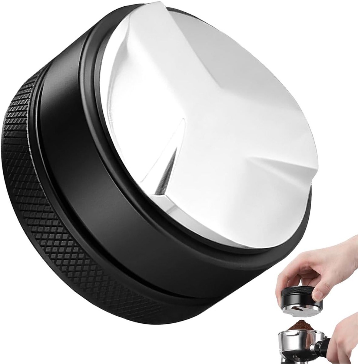 Hoogwaardige 51mm Koffie Leveling Tools van RVS, Verstelbare Espresso Divider voor Thuis, Cafés en Koffiebars