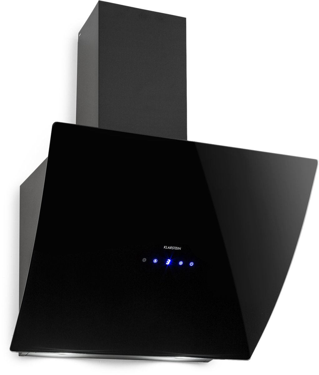 Bol.com Klarstein Afzuigkap, Afzuigkap 60 cm, Afzuigkap Recirculatie/Afvoer, Afzuigkap met Vetfilter, Wandafzuigkap, Afzuigkap m... aanbieding