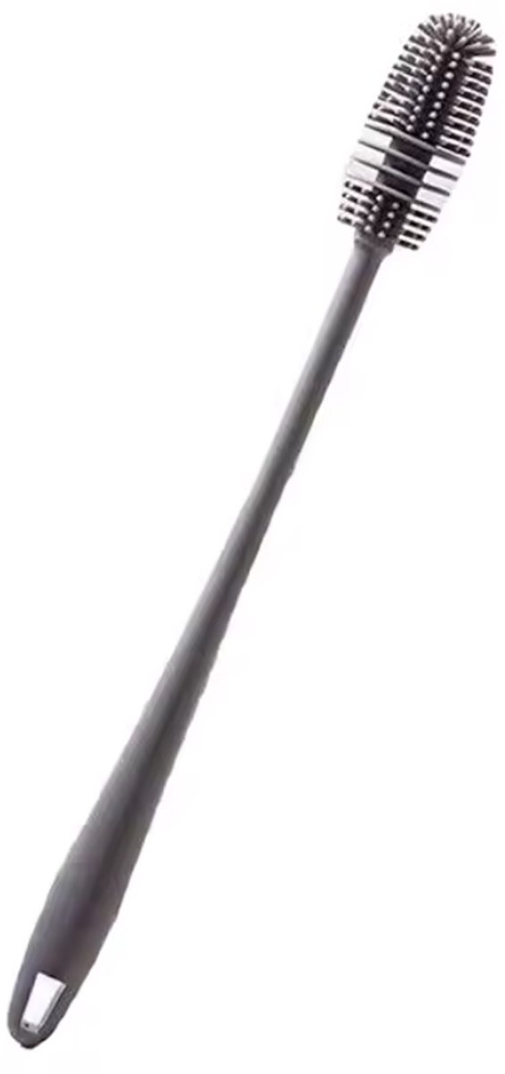 Finnacle - Siliconen Borstel - Voor Flessen en Glazen - 33x3 cm -Grijs