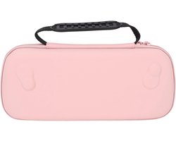 Draagbare Beschermhoes met Hard Shell en Vakken voor ROG Ally X 2024 en MSI Claw A1M, Ideaal voor Thuis en Reizen (ROZE)