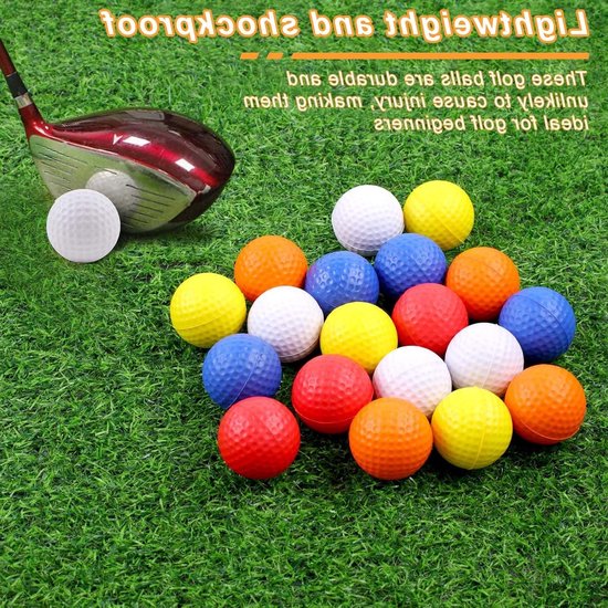 Set van 26 Trainingsgolfballen van Schuim, Ideaal voor Binnen- en Buitentraining, Perfect voor Golfvaardigheden en Oefeningen — afbeelding 4