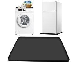 Antivibratie mat voor wasmachine en koelkast - Siliconen, antislip, 60x60 cm, rubberen onderlegger met opstaande rand voor extra bescherming
