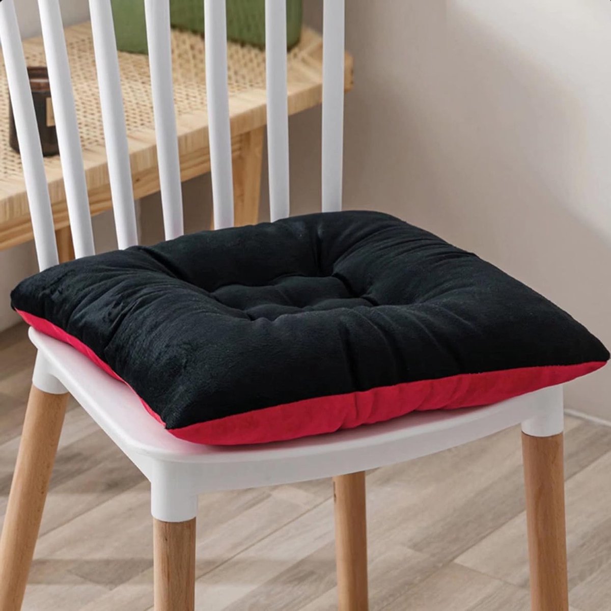 Zitkussens van traagschuim voor eetkamerstoelen, comfortabel en duurzaam, 18 x 18 cm, perfect voor binnen en buiten, tuinstoelkussens en keukenstoelkussens