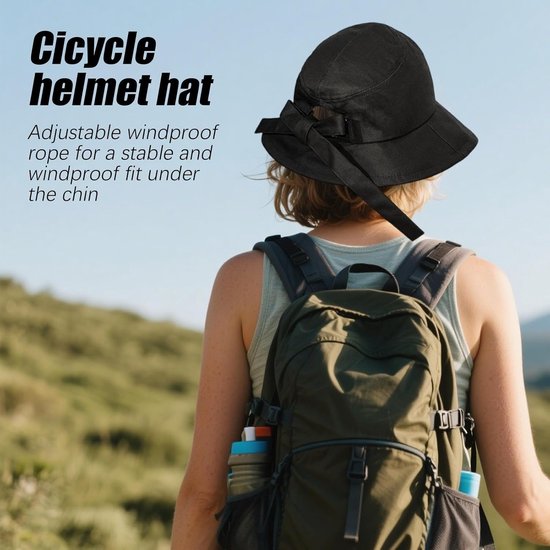 Fietshelm - Fietshelm voor volwassenen - Helm in petstijl - Hoofdomtrek 58–60 cm - Verdikte EVA-dempingslaag - Geschikt voor buitenactiviteiten dagelijks gebruik - grijs — afbeelding 3