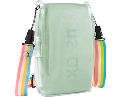 Beschermhoes voor Fujifilm Instax Mini Link 3 Smartphone Printer - Duidelijke Case met Schouderband en Extra Bescherming