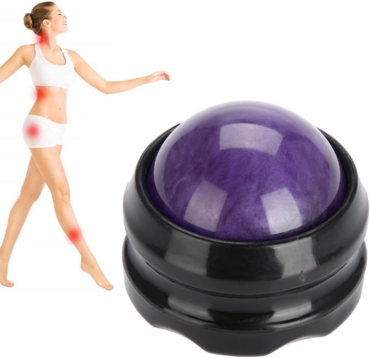 Massage Roller Bal voor Ontspanning, Stressverlichting en Pijnverlichting van Lichaam en Voeten