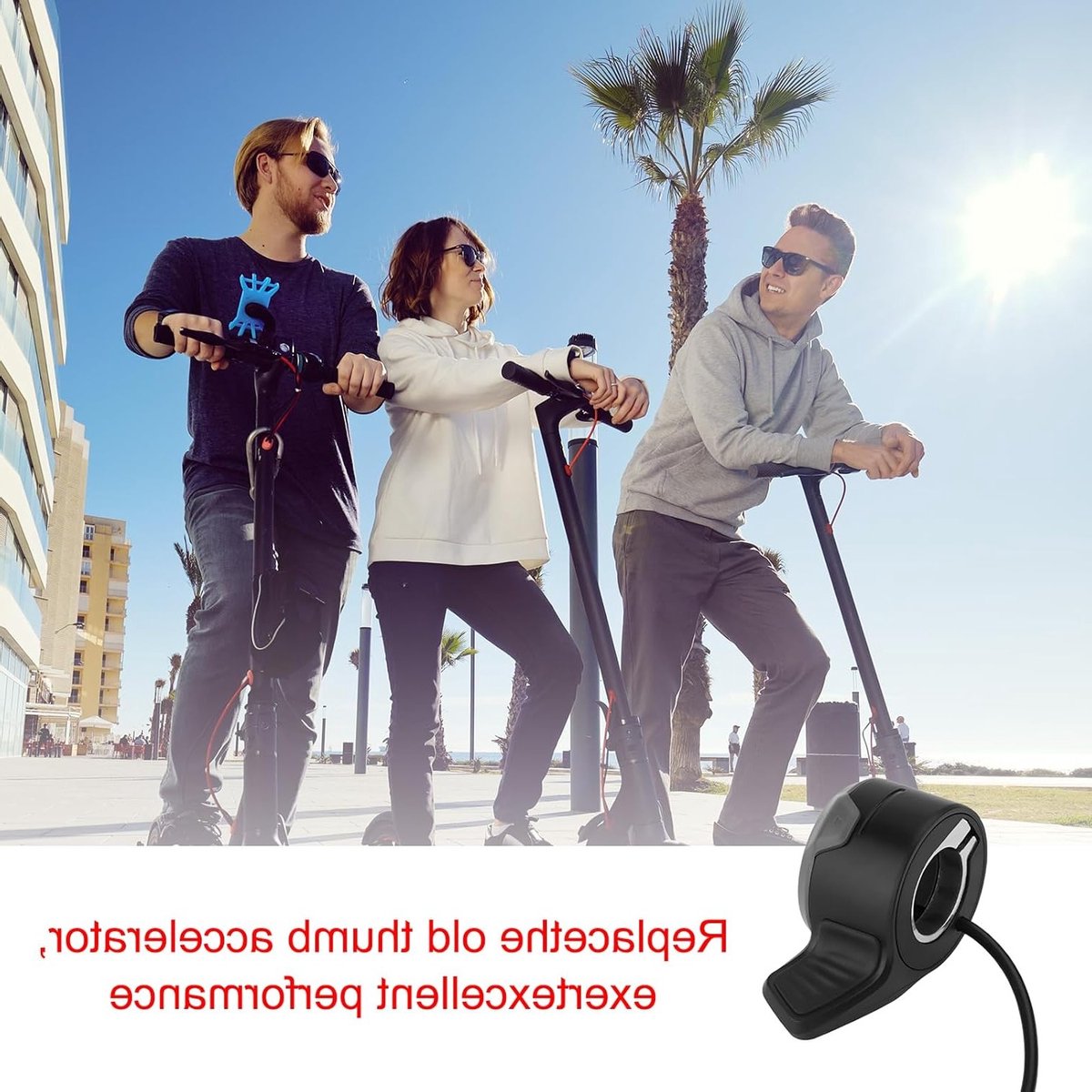 Duwversneller voor elektrische scooters, ideaal voor Niu KQi2 KQi2, verbeter je rijervaring met ergonomisch ontwerp en eenvoudig gebruik – foto 6