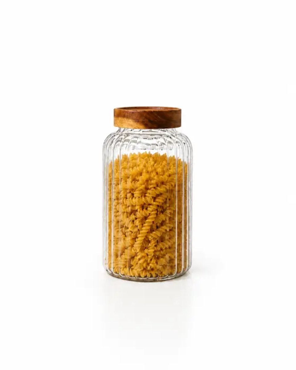 Space Voorraadpot met Acacia Deksel – 2600 ML