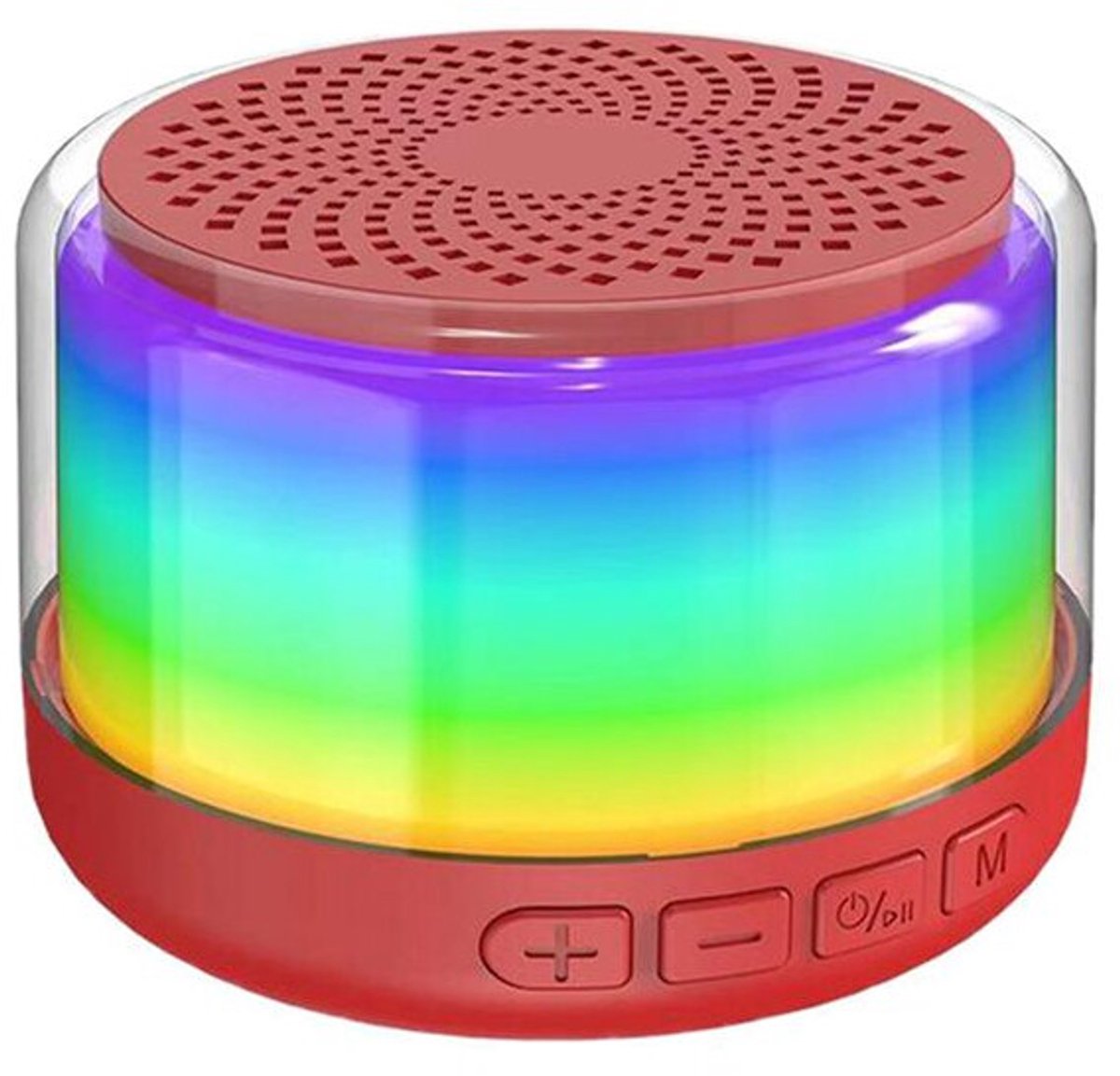 K8-luidspreker, hoogwaardige draadloze luidspreker, 400 mAh-batterij, multifunctioneel, surround sound, autoluidspreker, rood.