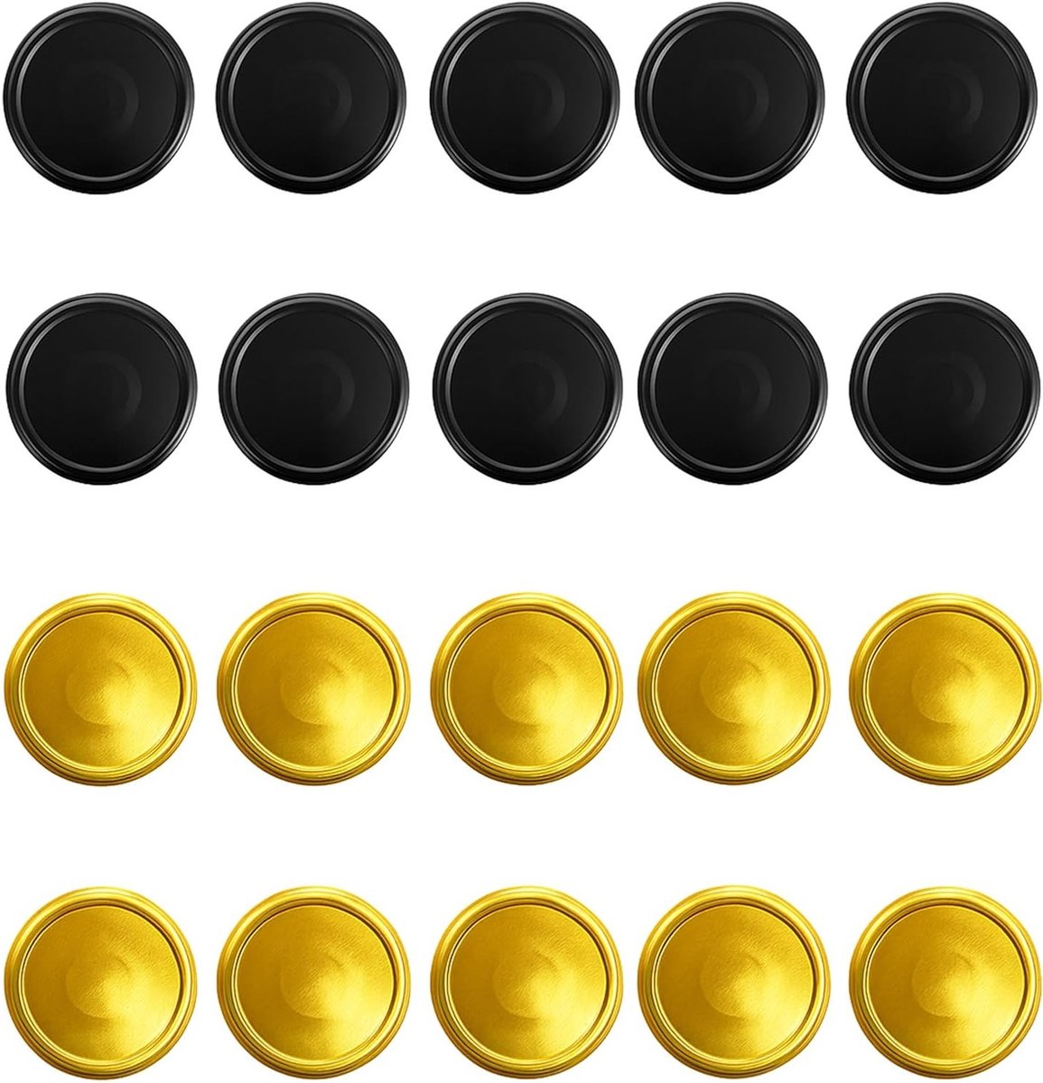 Set van 20 Twist Off Schroefdoppen 82 mm in Rood en Blauw voor Jam- en Bewaarpotten