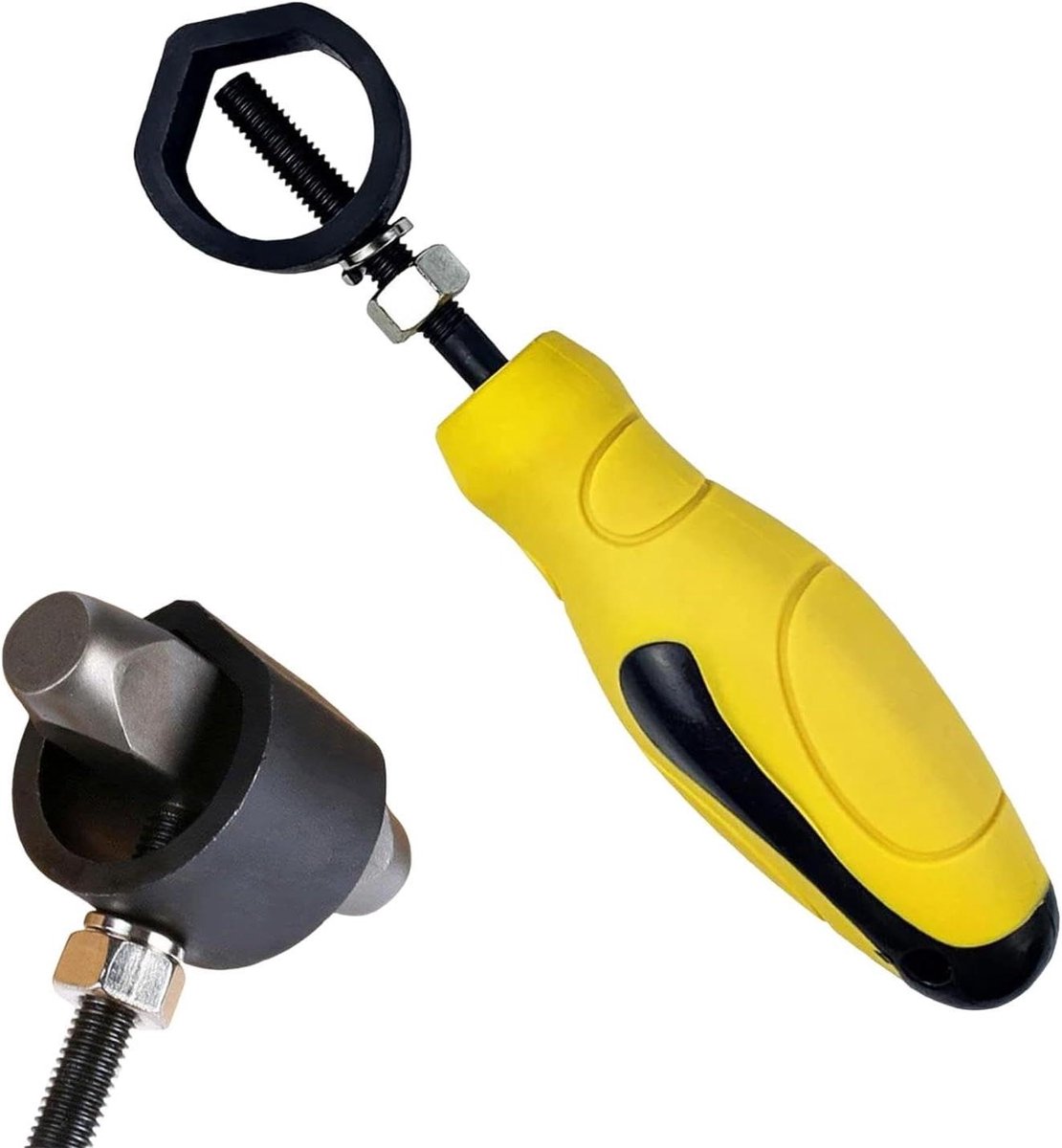 Stempelhouder Tool - Metaalponshouder - Metaalbewerking - Verbeterde Precisie - 18 x 4 x 4 cm - Geel Handvat