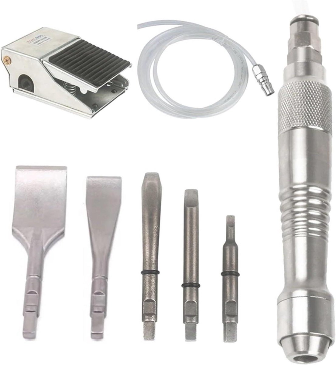 Luchthamer - Mini beitel - Precisiewerk - Hoge frequentie - 10 millimeter - Set 1