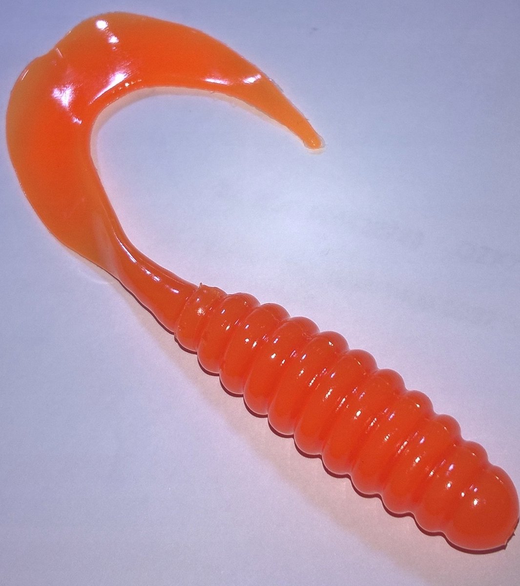 Mann's Twister 7cm - Oranje Kunstaas op Roofvis