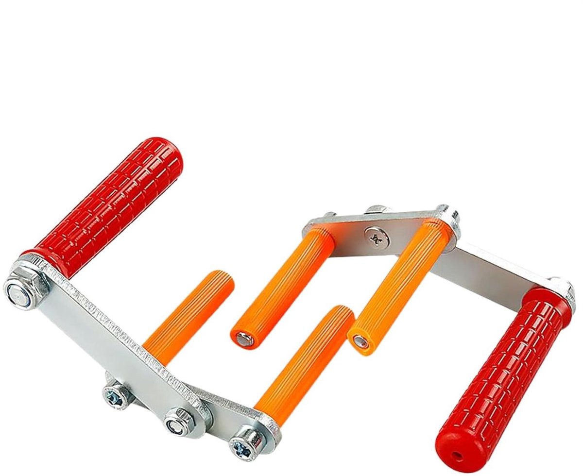 Plaatdrager Set - Paneel Vervoerder - Materiaal Verplaatsen - Verstelbare Klem - 2 Stuks - Roodbruin