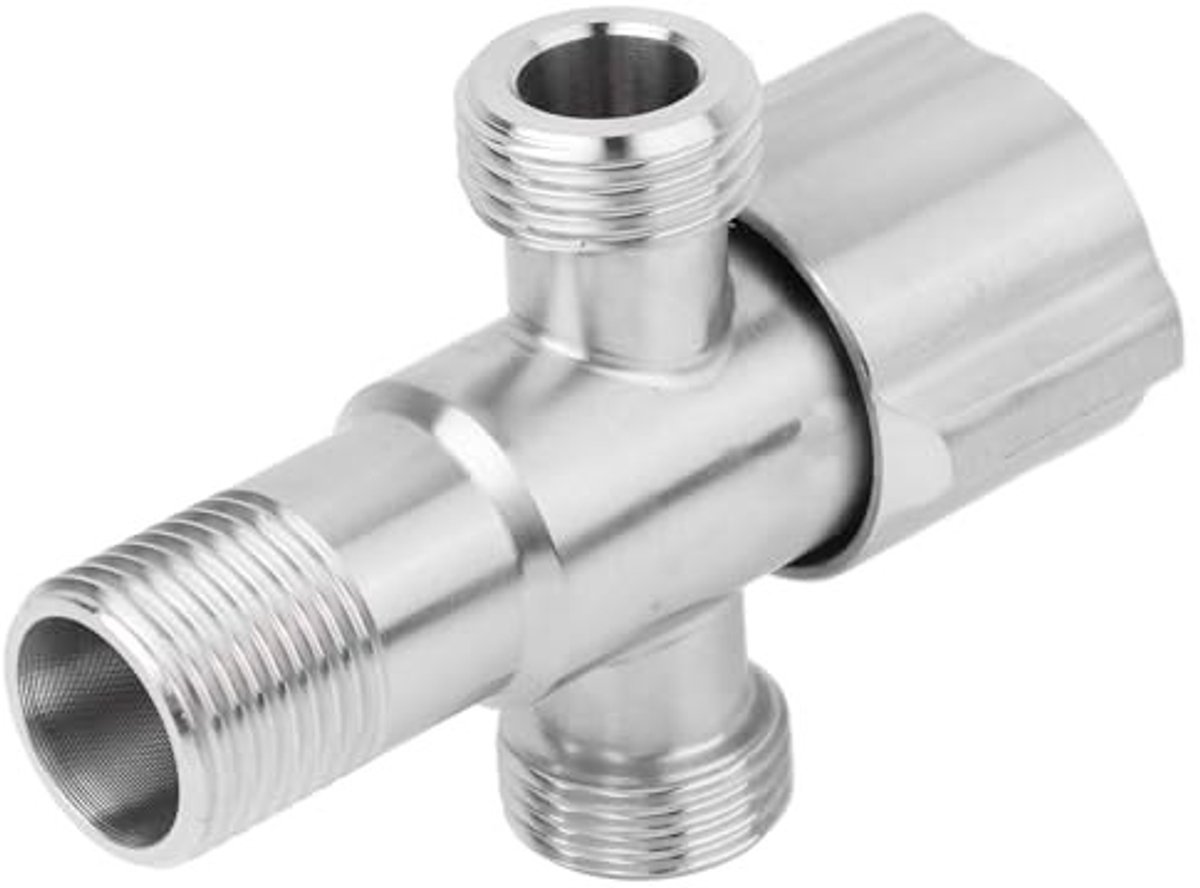 VLEMICO- Hoekklep Roestvrij Staal - Hoekventiel - Water Stopkraan - Handheld Toilet - Bidet Spray - Eenvoudig te Installeren - 304 RVS