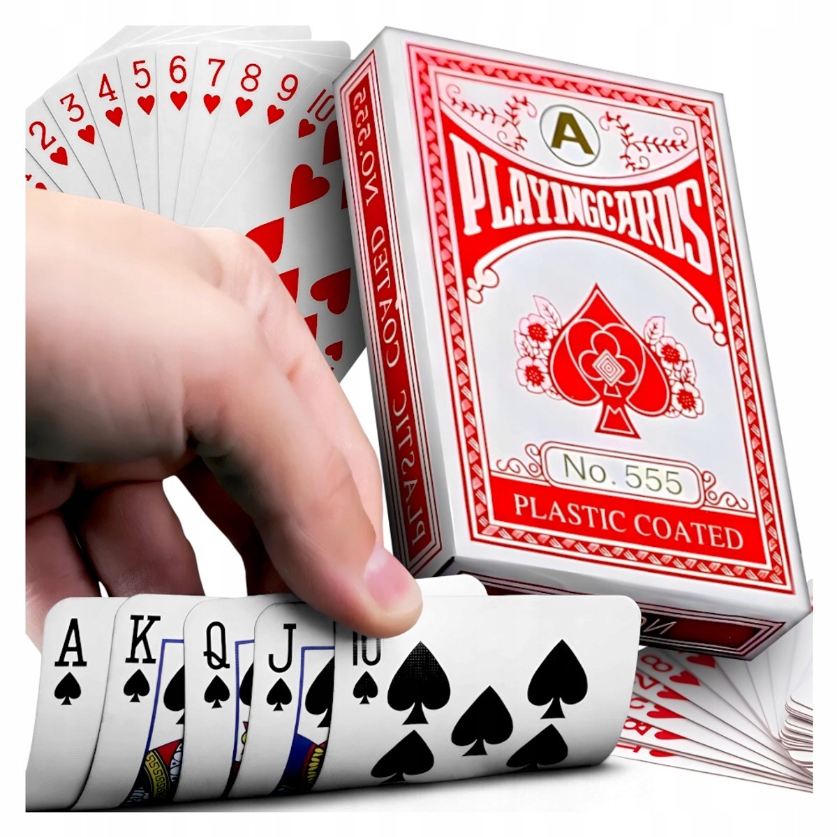 54 Kaarten Speelkaarten Poker Bridge Remik Gecoat Traditioneel