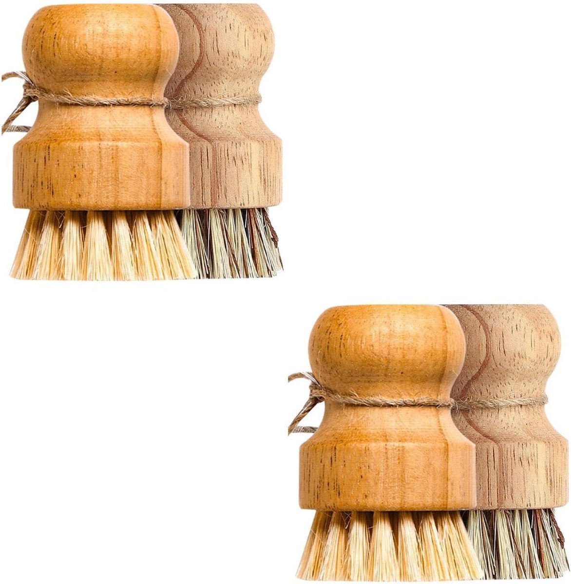 Schrobborstels Sets - Reinigingssponzen - Keuken Schoonmaken - Dubbelzijdig - 4 Stuks - Diverse Kleuren