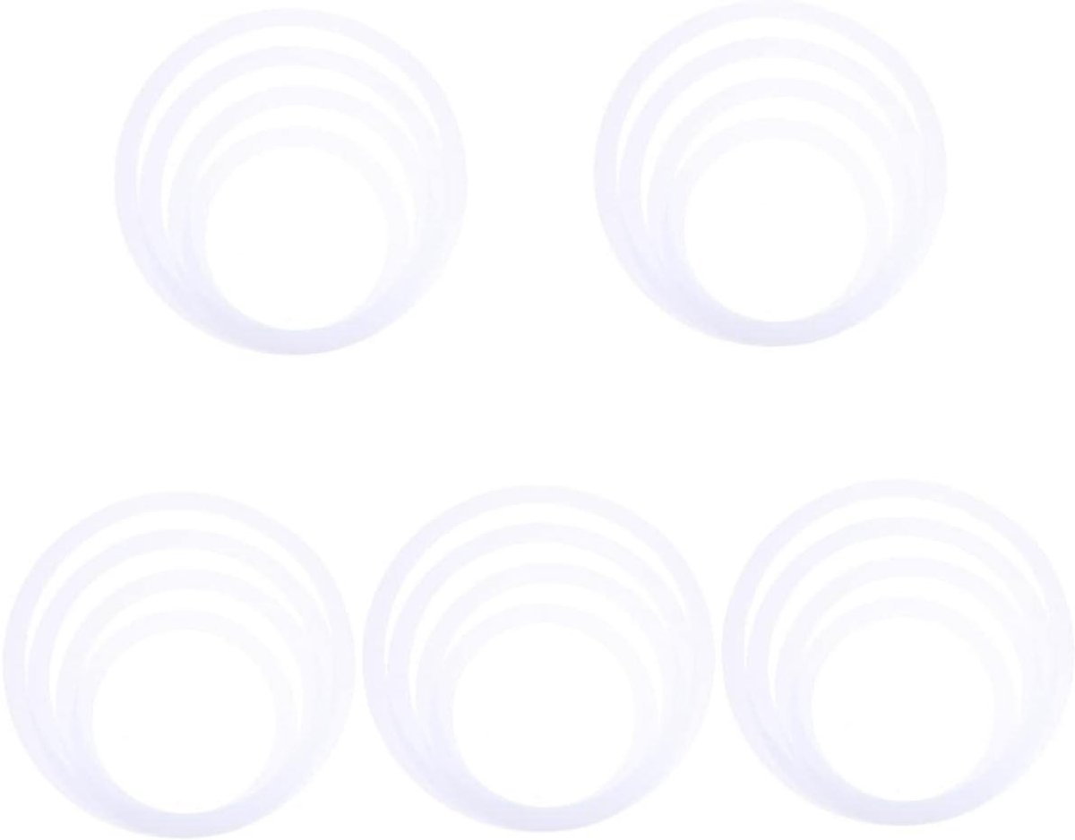 Drum Dempers - Pads Ringen - Stil Oefenen - Verzwakt Boventoon - 20 Stuks - Transparant