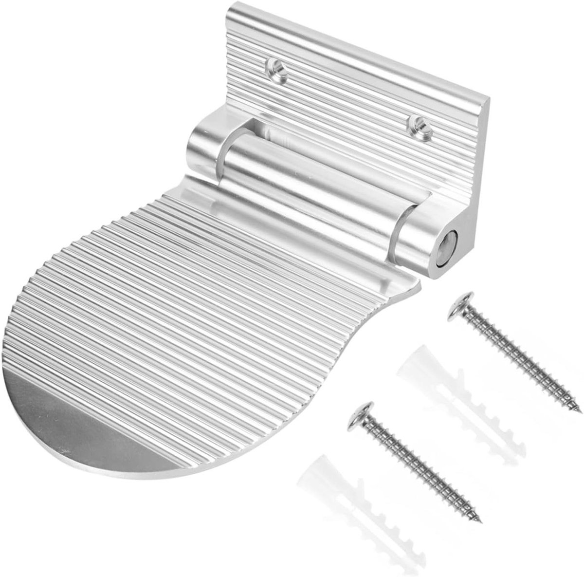 Douche Voetsteun - Scheerhulp Kruk - Veilig Scheren - Opvouwbaar Roestvrij Staal - 15 cm Lengte - Zilver