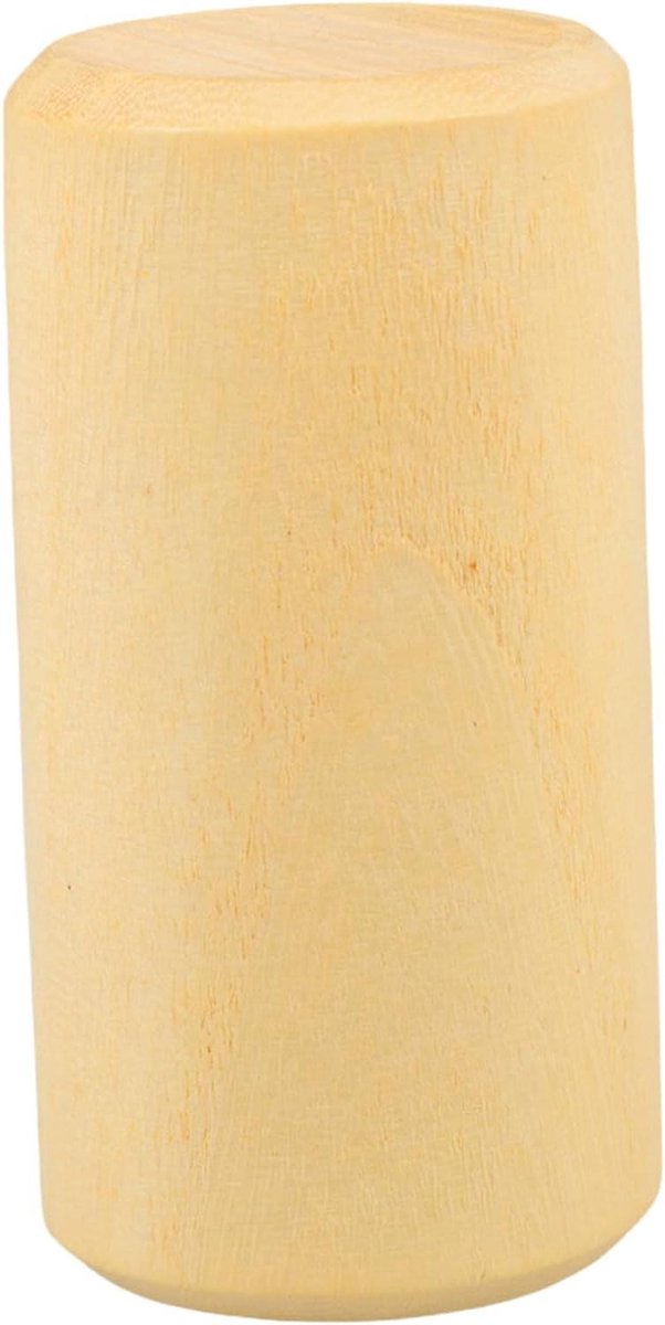 Zandtrommel Percussie - Maracas Shaker - Muzikale Ontwikkeling - Houten Constructie - 7 cm - Beige