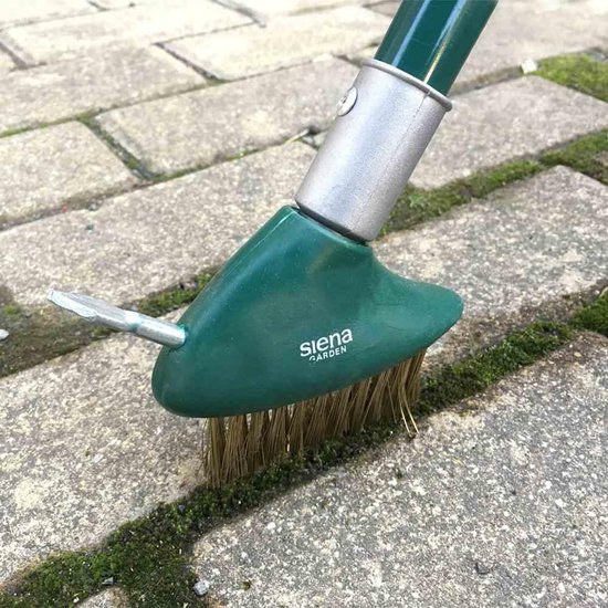 Vervangende voegenborstel - Krashoek borstel - Voegen reinigen - Messing staal borstels - 105 cm breed - Zilverkleurig — afbeelding 2