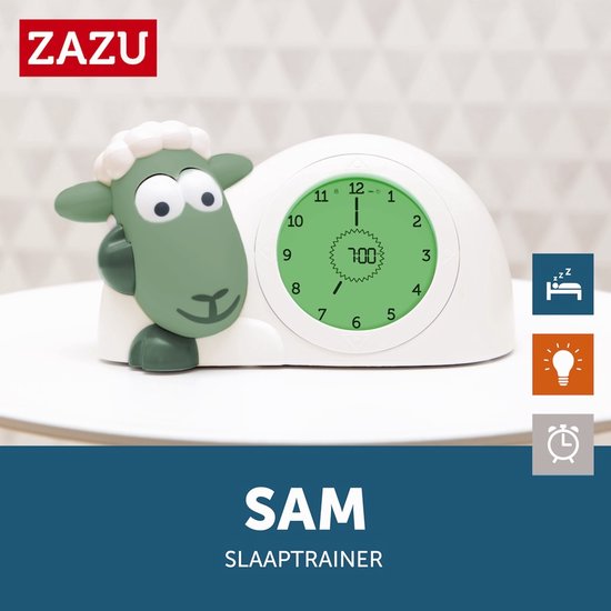 Zazu Sam Slaaptrainer Schaap Sage Kinderwekker — afbeelding 5