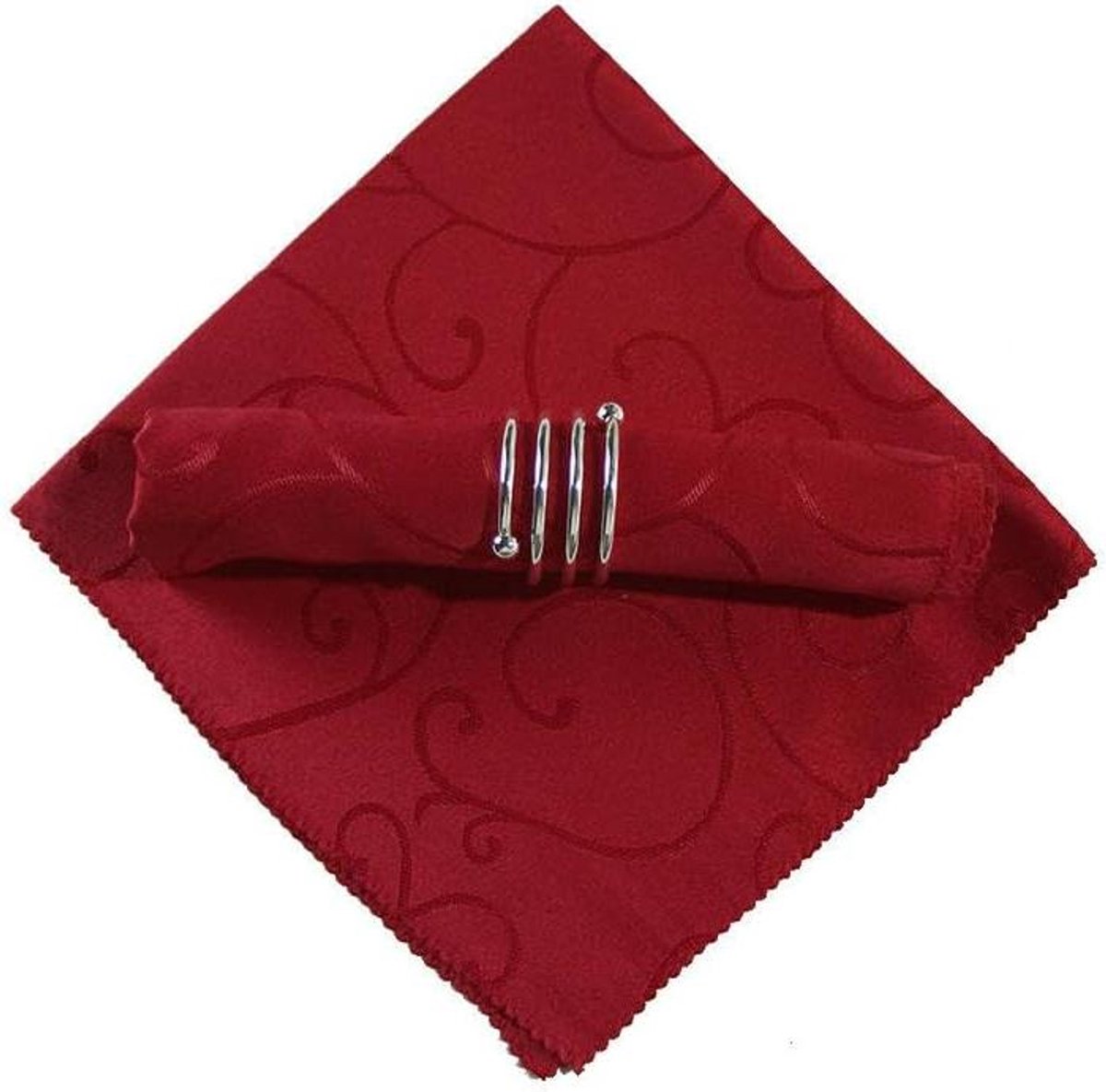 Stoffen Servetten - Herbruikbare Tafelservetten - Feestelijke Decoratie - Zacht en Duurzaam - 20 stuks 48x48 cm - Roze Bladeren