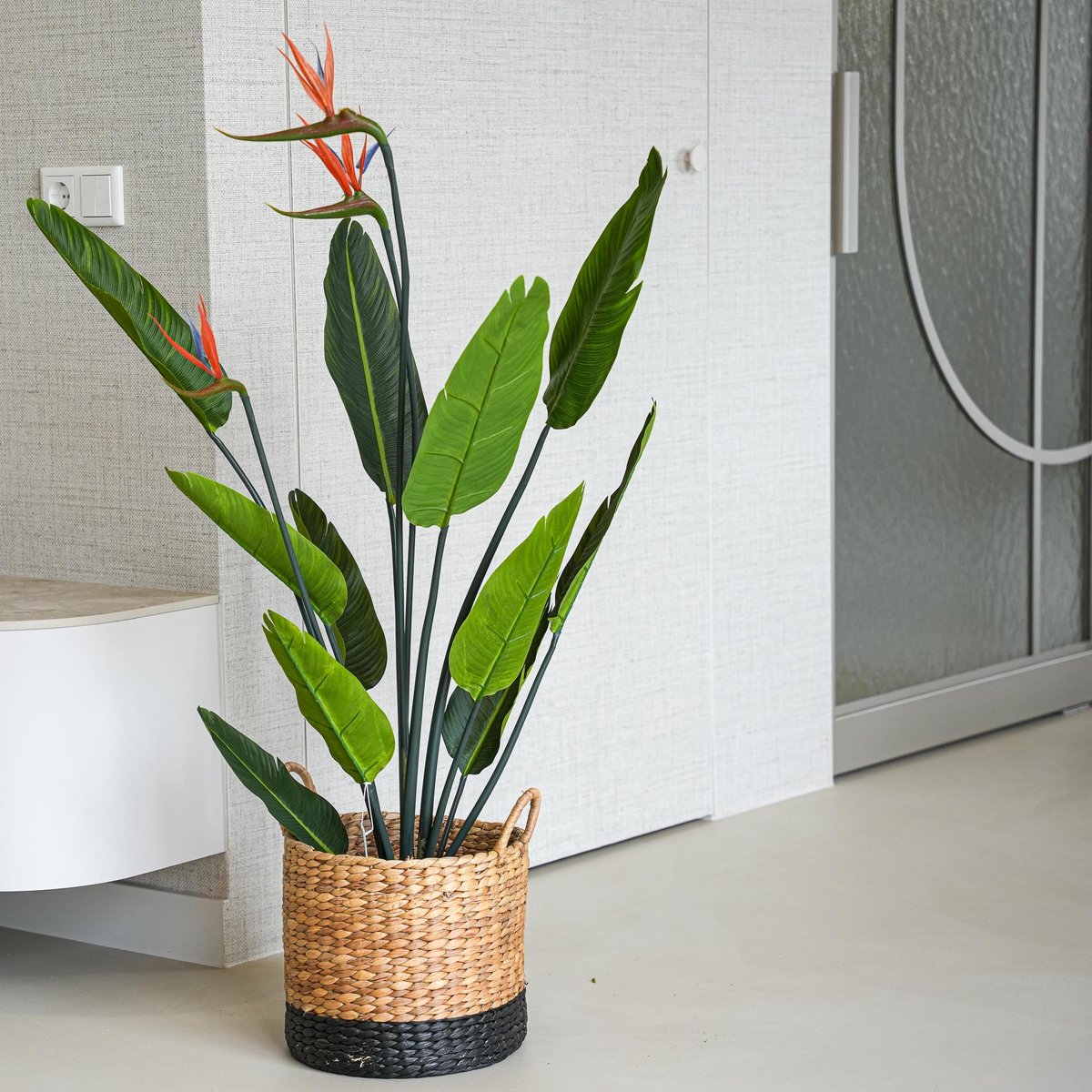 Emerald - Kunstplant - met - pot - en - bloemen - Strelitzia - 120 - cm
