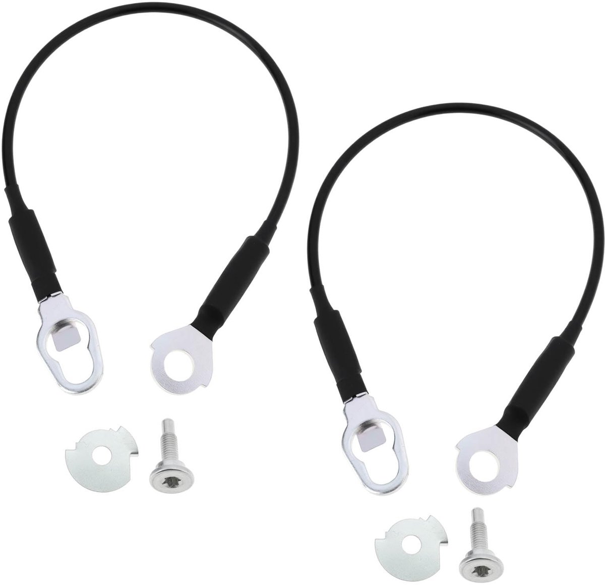 JHUBERS- Achterklep Kabels - 2 Stuks - Vervangingsonderdeel - Compatibel met Ford F150/F250/F350 - Inclusief Schroeven - OEM Nummer E3TZ9943052B - Achterklep Kabel