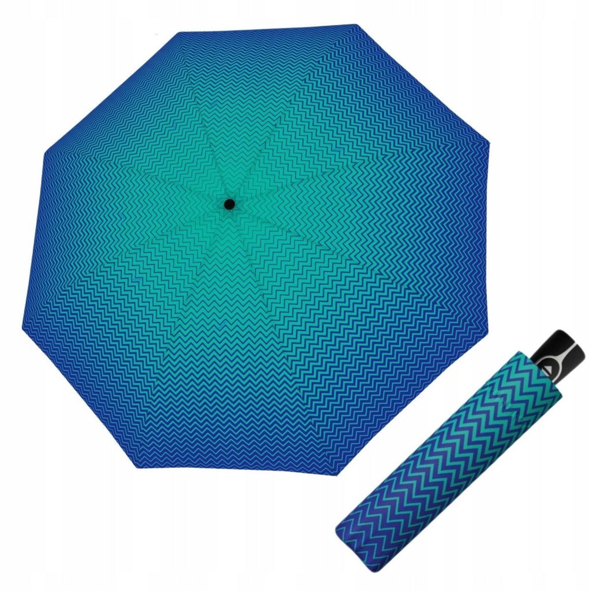Doppler Automatische Paraplu Inklapbaar met Hoes - Veelkleurig