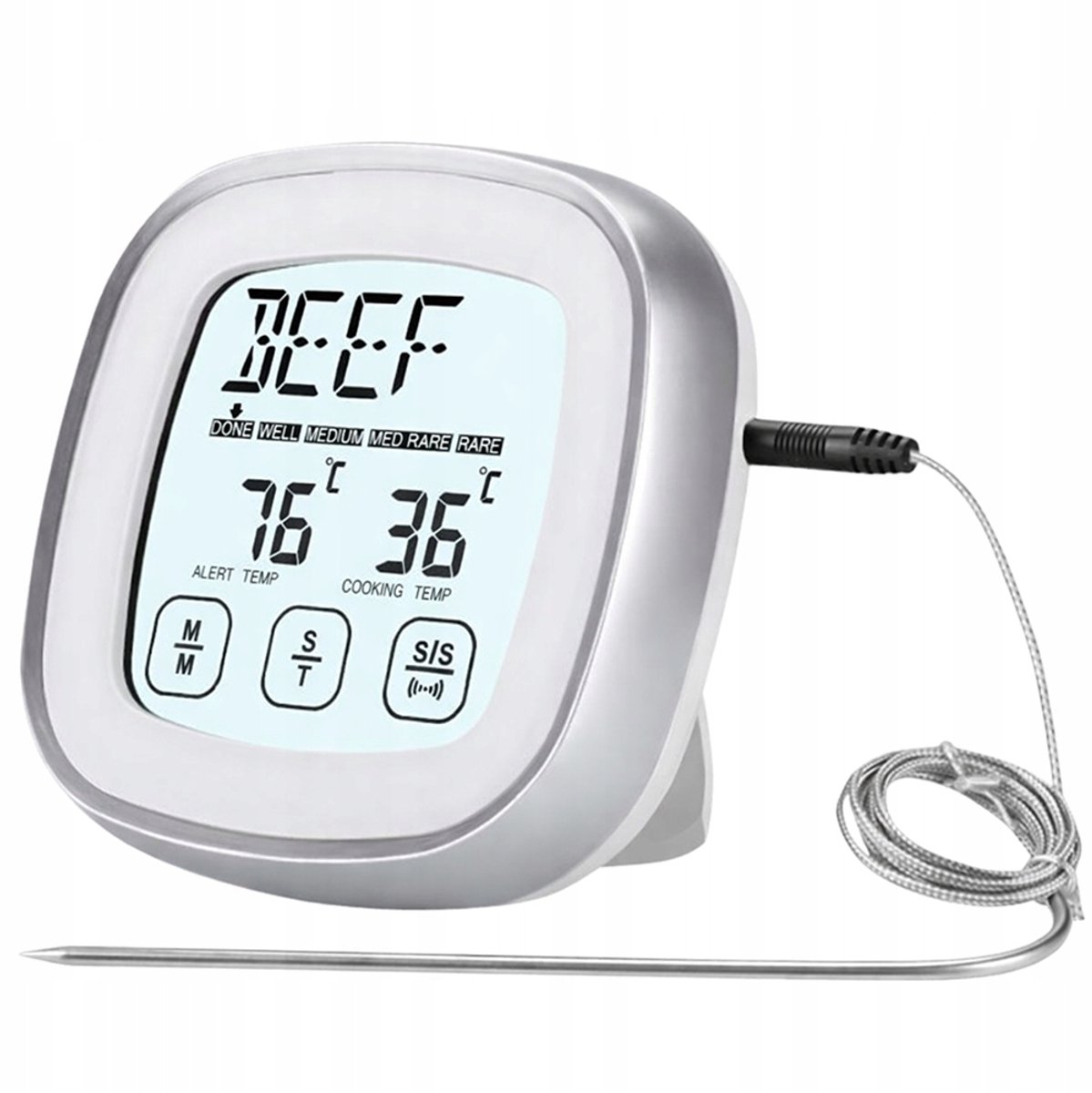 Digitale keukenthermometer met sonde - LCD-touchscreen