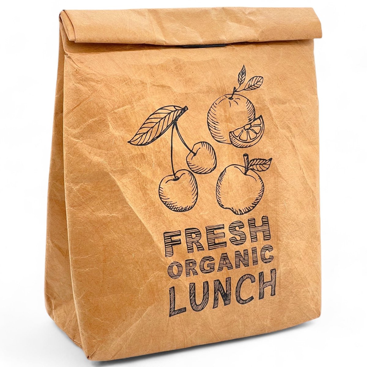 JHUBERS- Lunchtas Geïsoleerd - Koud/Warm - Bruin - Waterafstotend - Vintage Design - Klittenbandsluiting - Koeltas