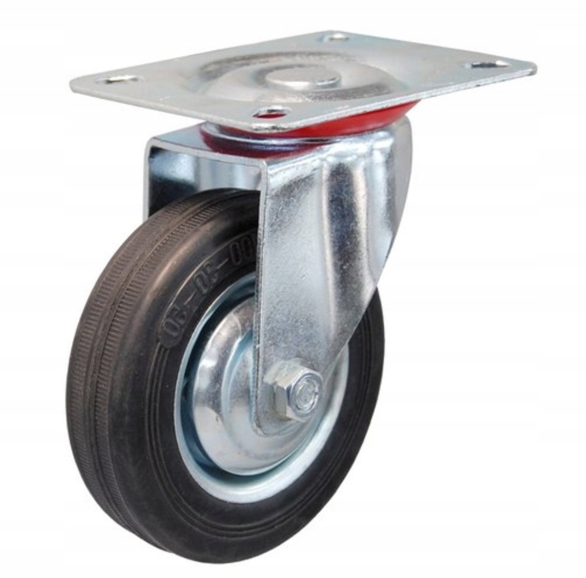 Zwenkbaar Wiel 75mm voor Karren en Apparatuur - 520075
